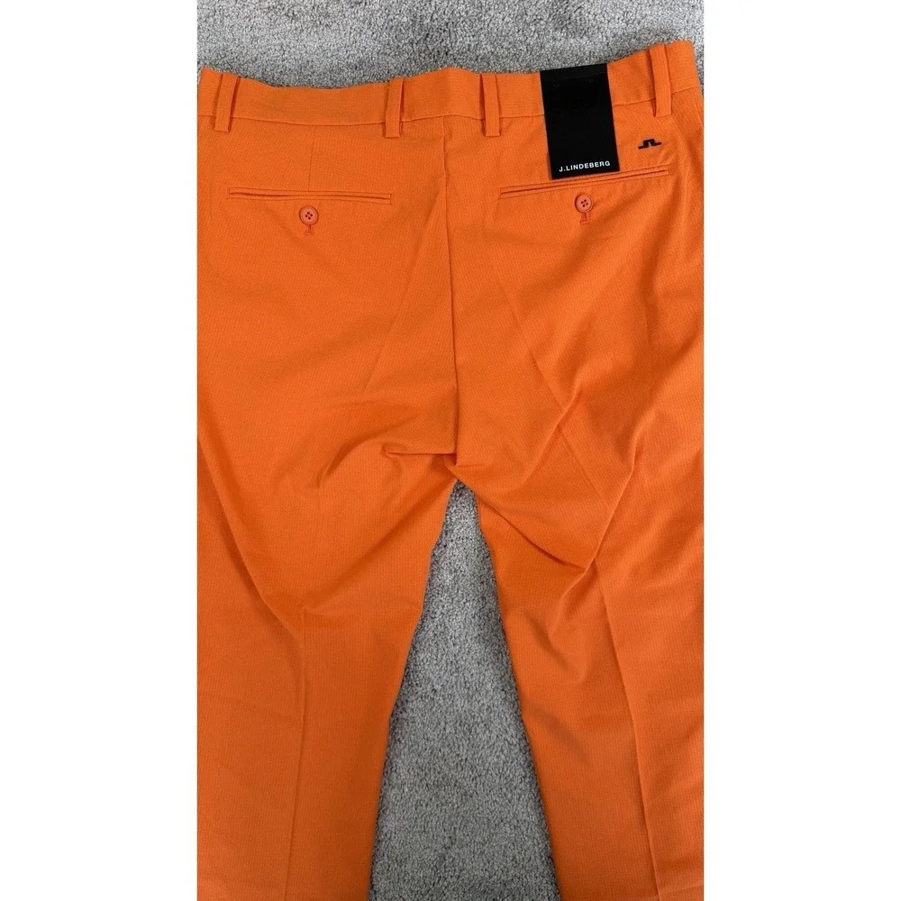 J Lindeberg Men's Vent Golf Pants, Lava Orange, Size 36 X 30, NWT